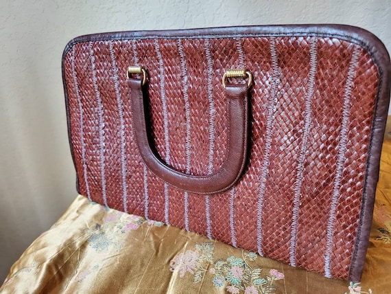 MORRIS MOSKOWITZ Handbag, Vintage Leather Purse, … - image 1