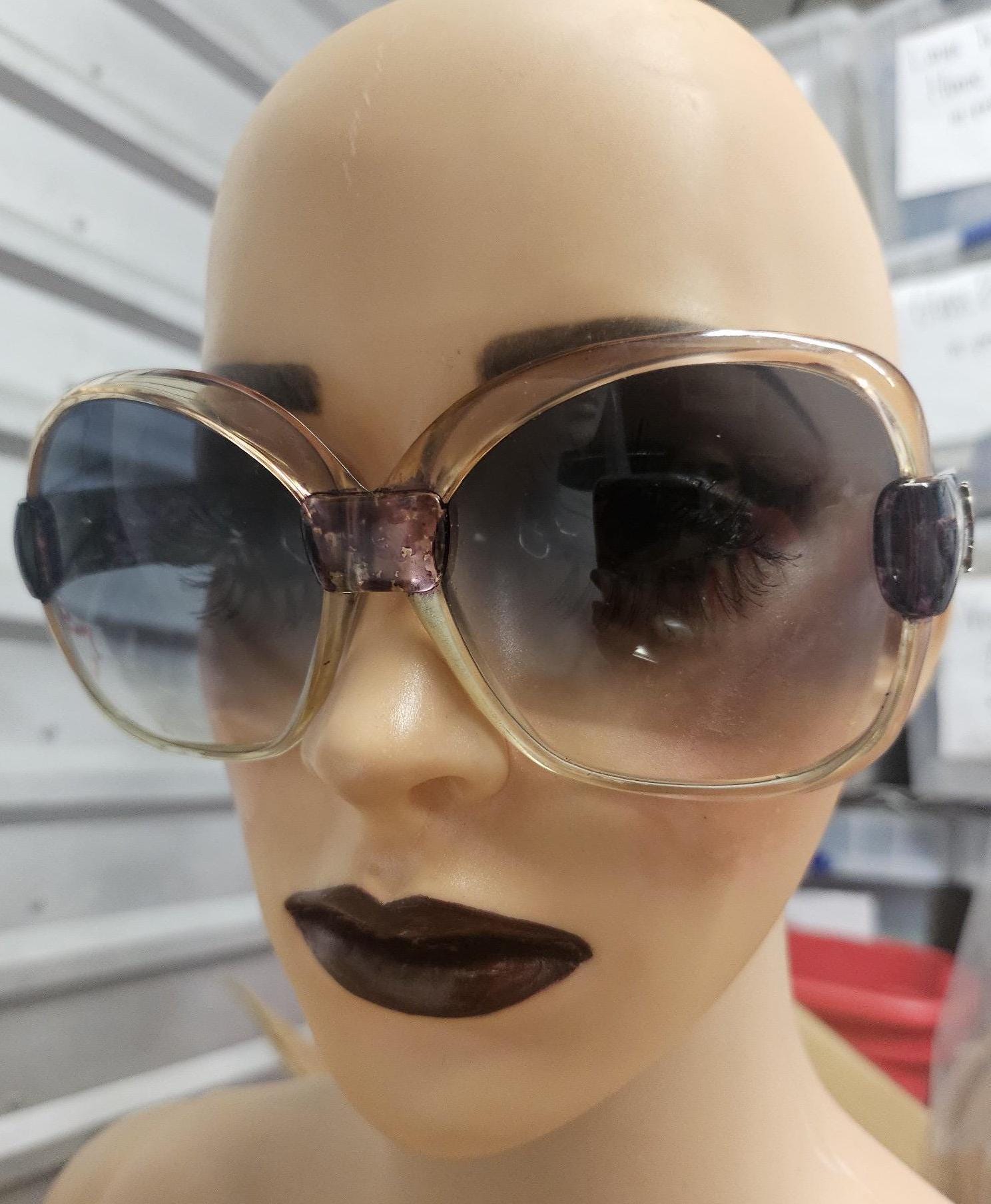 希少な YSL サングラス、ヴィンテージ イヴ サンローラン パープル