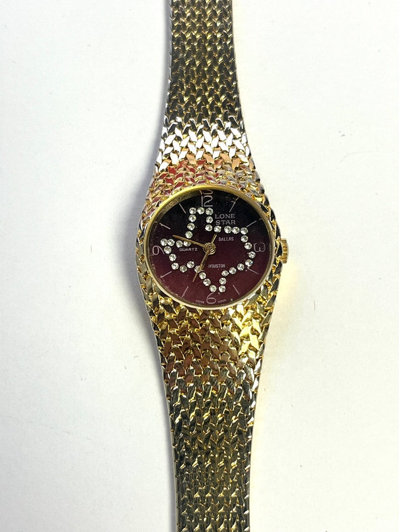 Vintage Texas Watch Golden Watch Golden Texas Watch Vintage image 1