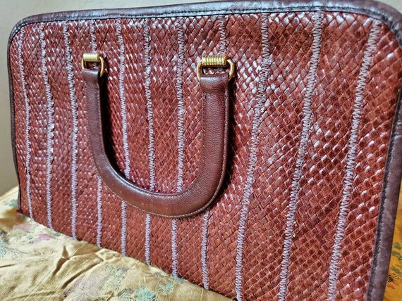 MORRIS MOSKOWITZ Handbag, Vintage Leather Purse, … - image 3