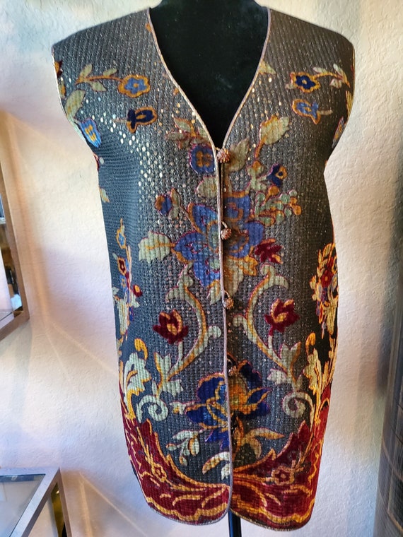 Designer vintage vest by Aurora Ruffolo and Christ