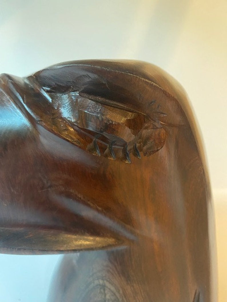 Vintage Large Wood Eagle Head - Etsy