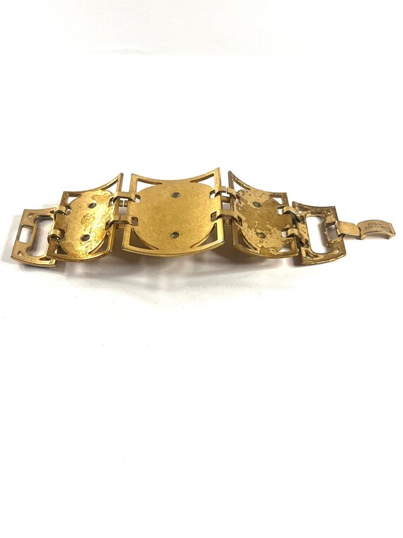 Vintage Juicy Couture Bracelet, Gold Panel Bracel… - image 7