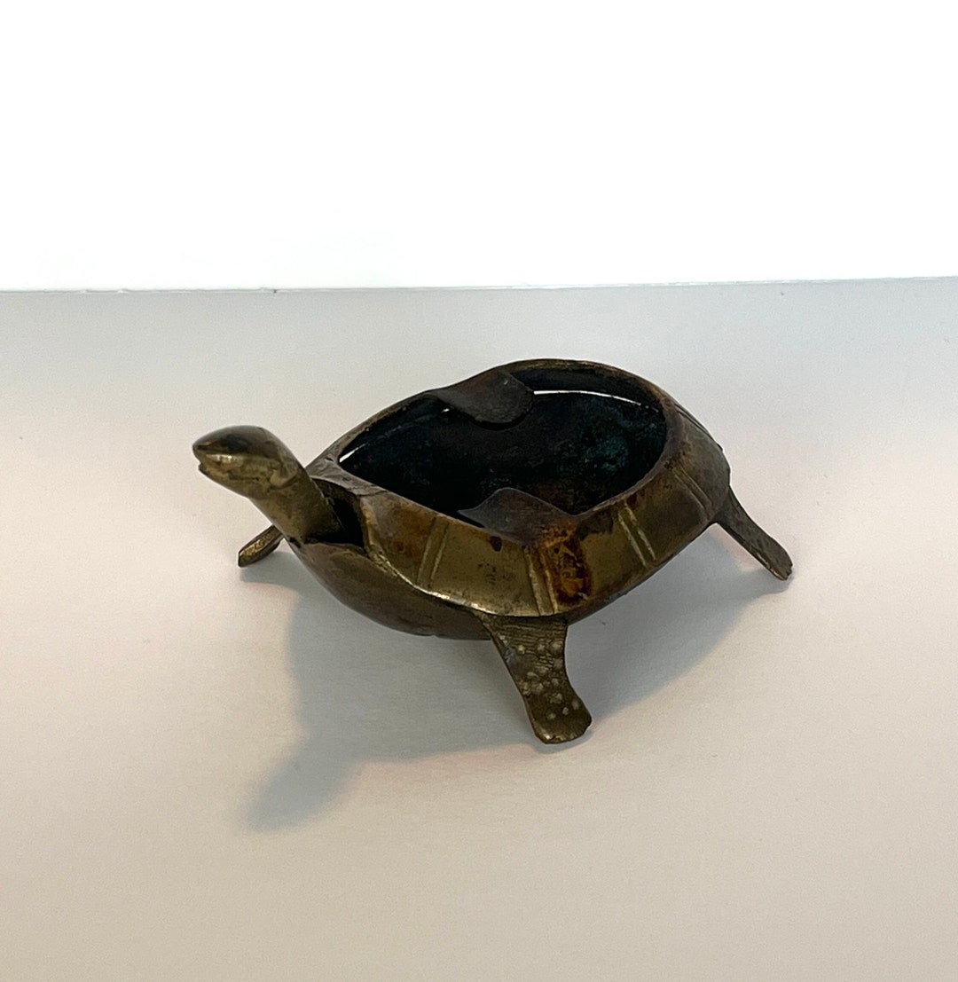 Brass Turtle Ashtray Retro Home Decor Turtle Decor Brass - Etsy
