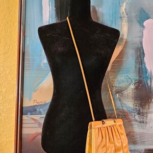 JUDITH LEIBER Designer Vintage Handbag, Yellow Snakeskin Purse, Judith Leiber Shoulder Purse, Designer Crossbody Purse, Classy Yellow Purse image 2