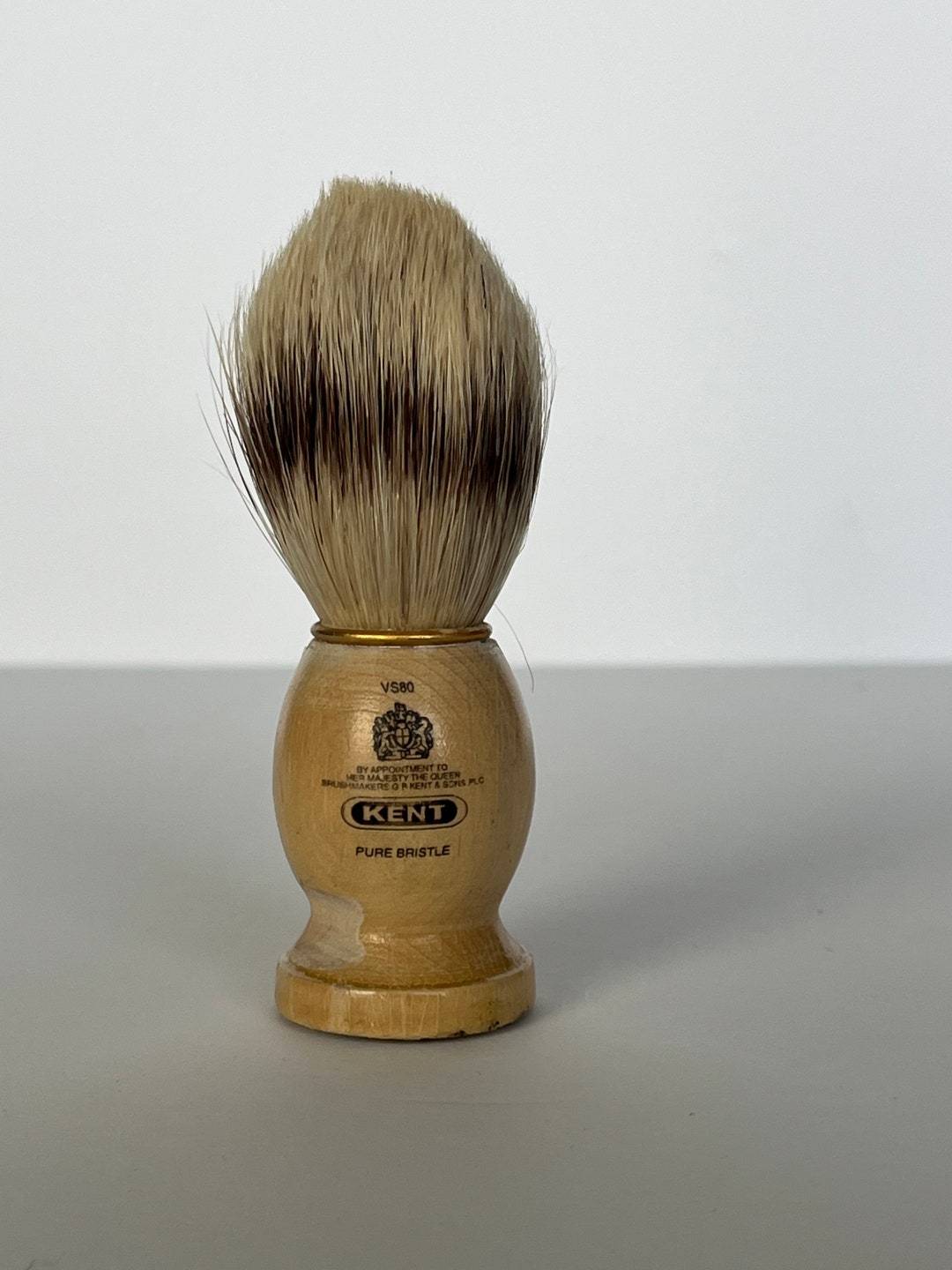 Kent Shaving Brush, Wood Pure Bristle Shaving Brush, Natural Bristle