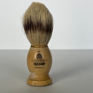Kent-scheerkwast, scheerkwast met pure houten haren, scheerkwast met natuurlijke haren, cadeau voor hem, vintage scheerbenodigdheden, vintage badkamer