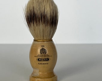 Kent Shaving Brush, Wood Pure Bristle Shaving Brush, Natural Bristle Shaving Brush, Gift for Him, Vintage Shaving Supplies, Vintage Bathroom