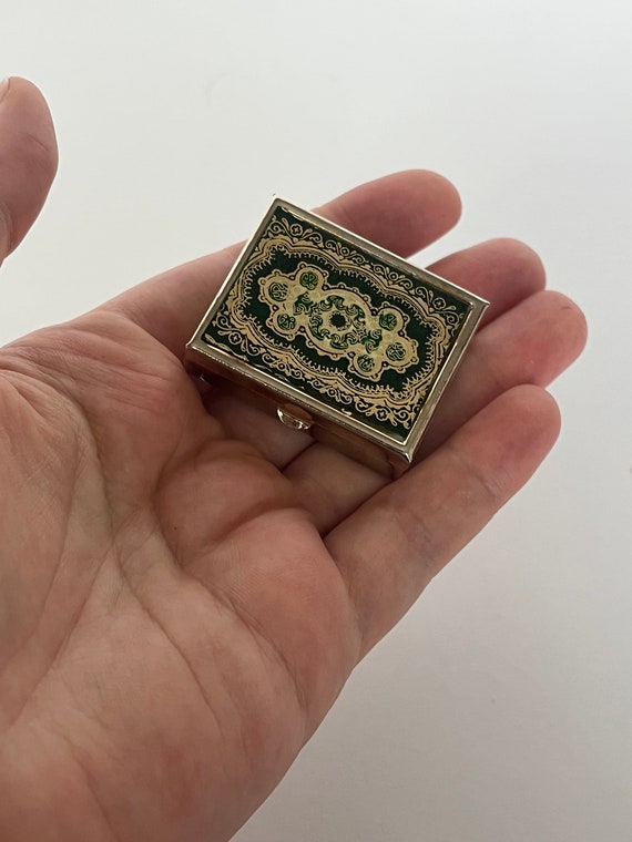 Vintage Pill Box, Small Vintage Box, Decorative B… - image 3