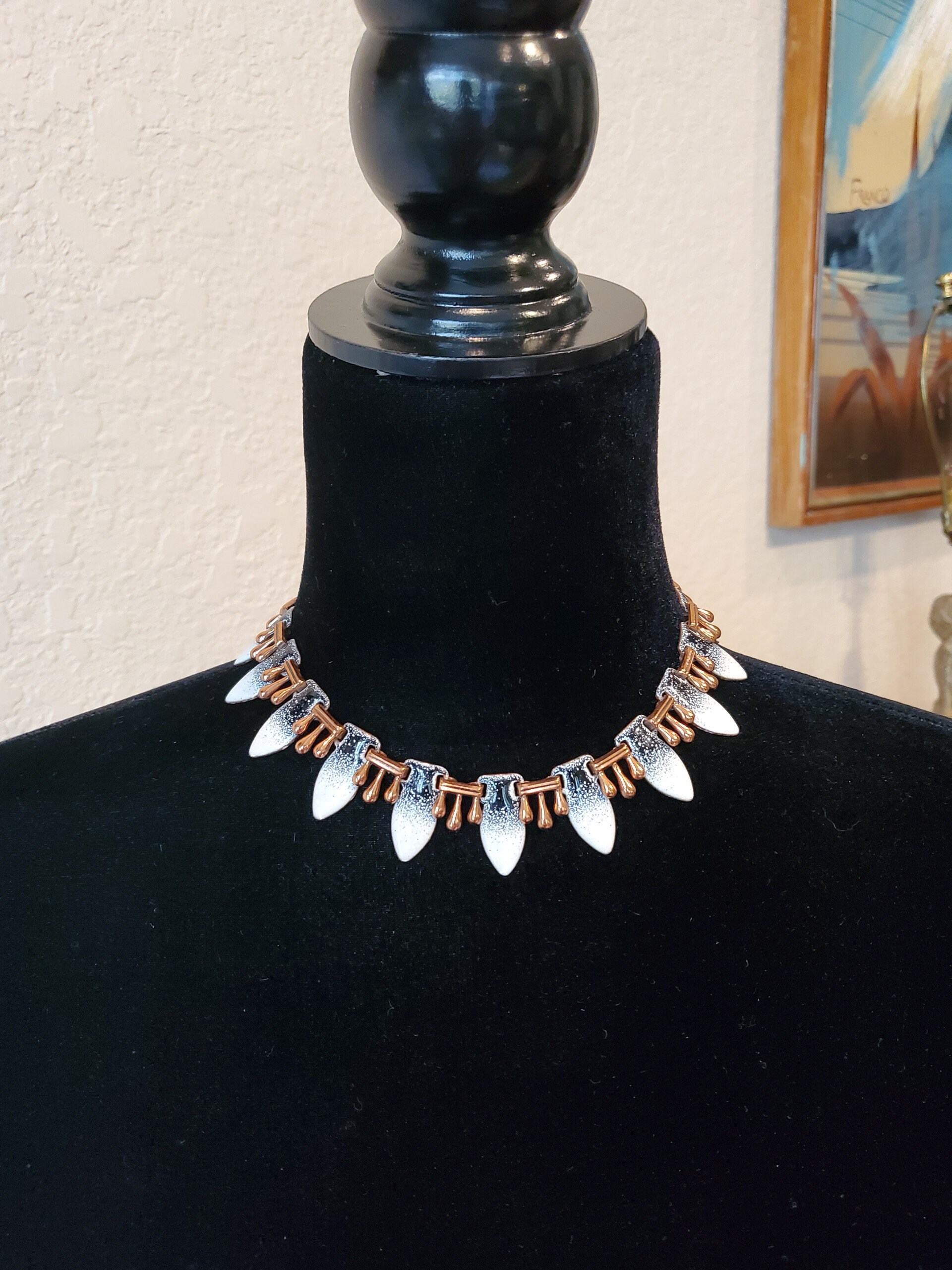 米国ルノワール「マチス」　コッパー＆エナメル　希少コレクターズピース　ネックレス 米国ルノワール「マチス」コッパー＆エナメル希少コレクターズピース