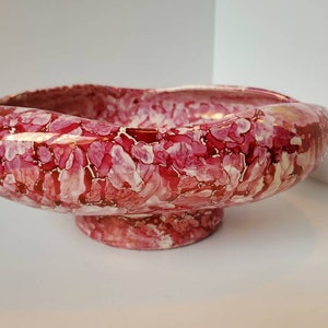 SÄLLSYNT McCoy Keramik, Samlarkeramik, Rosa och Guld Metalliskt Glaserad Keramik, 1950-talskeramik, Art Deco Keramik, Signerad Keramik McCoy, Växt