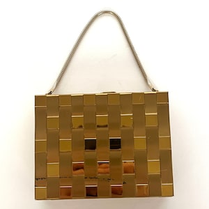 Vintage Purse Compact, Gold Toned Makeup Compact, Lipstick, Powder, Comb Compact, 50s Compact, Mid-Century Accessories, Mid-Century Makeup
