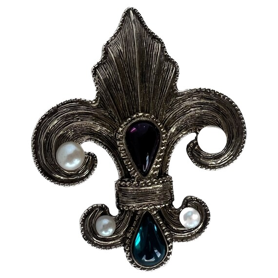 Fleur De Lis Pin, Vintage French Pin, Fleur De Li… - image 8