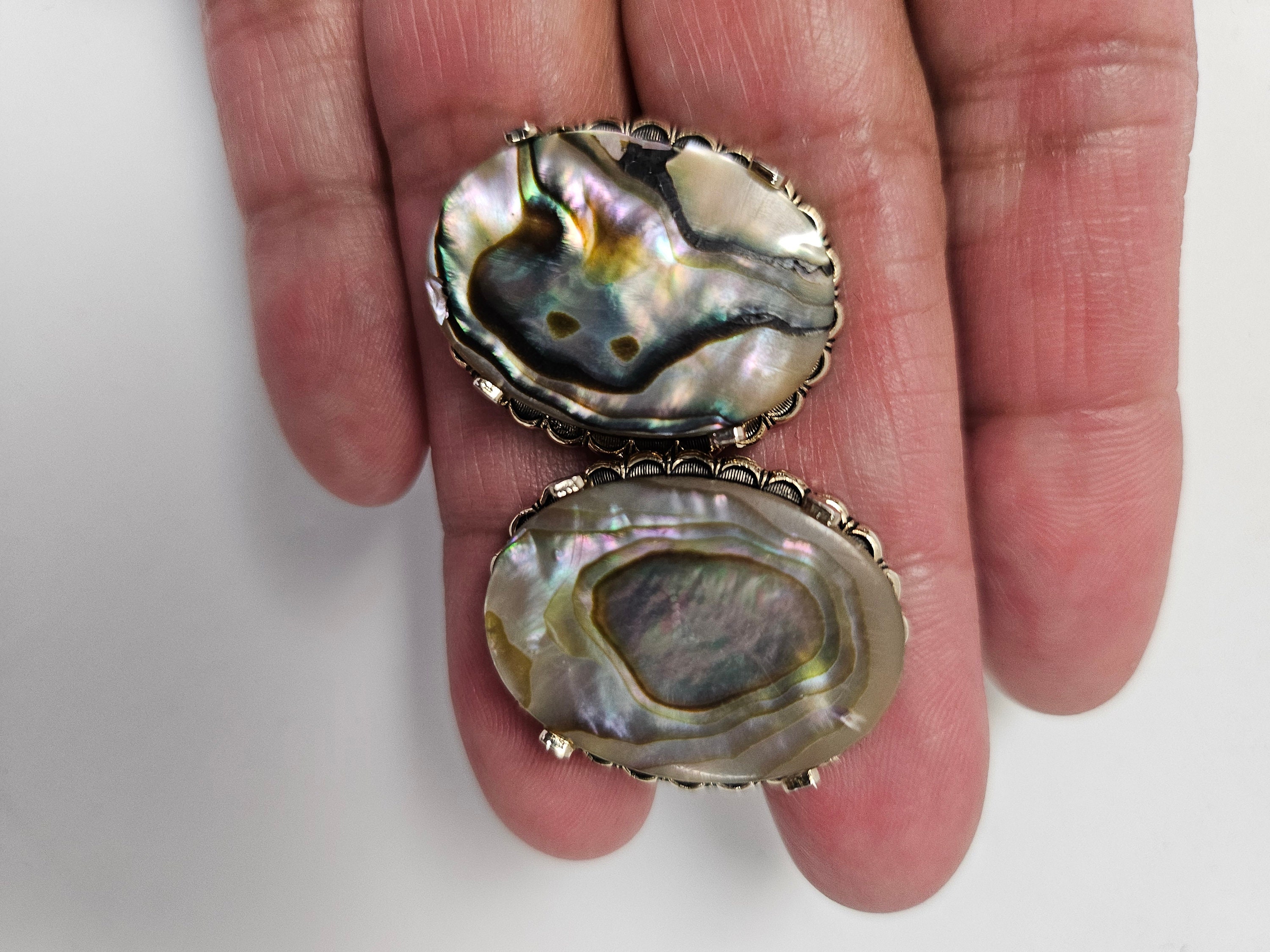 Boutons De Manchette Homme Dorés 12 Carats - Thème Soldat Romain, Coquille D'Ormeau