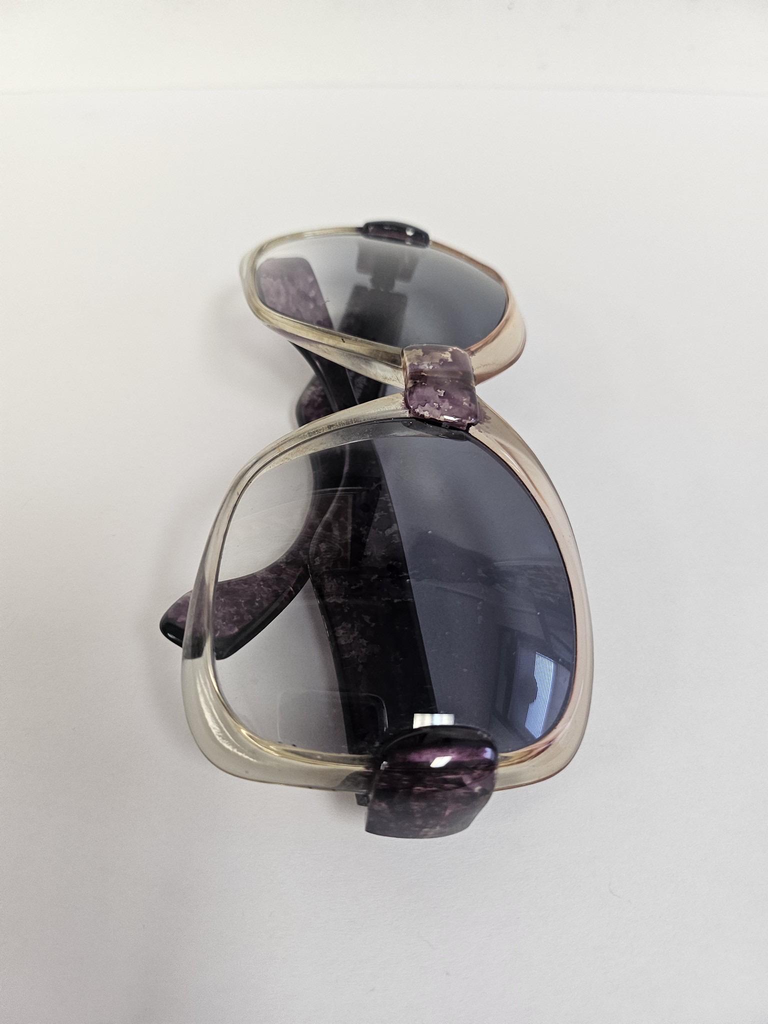 希少な YSL サングラス、ヴィンテージ イヴ サンローラン パープル