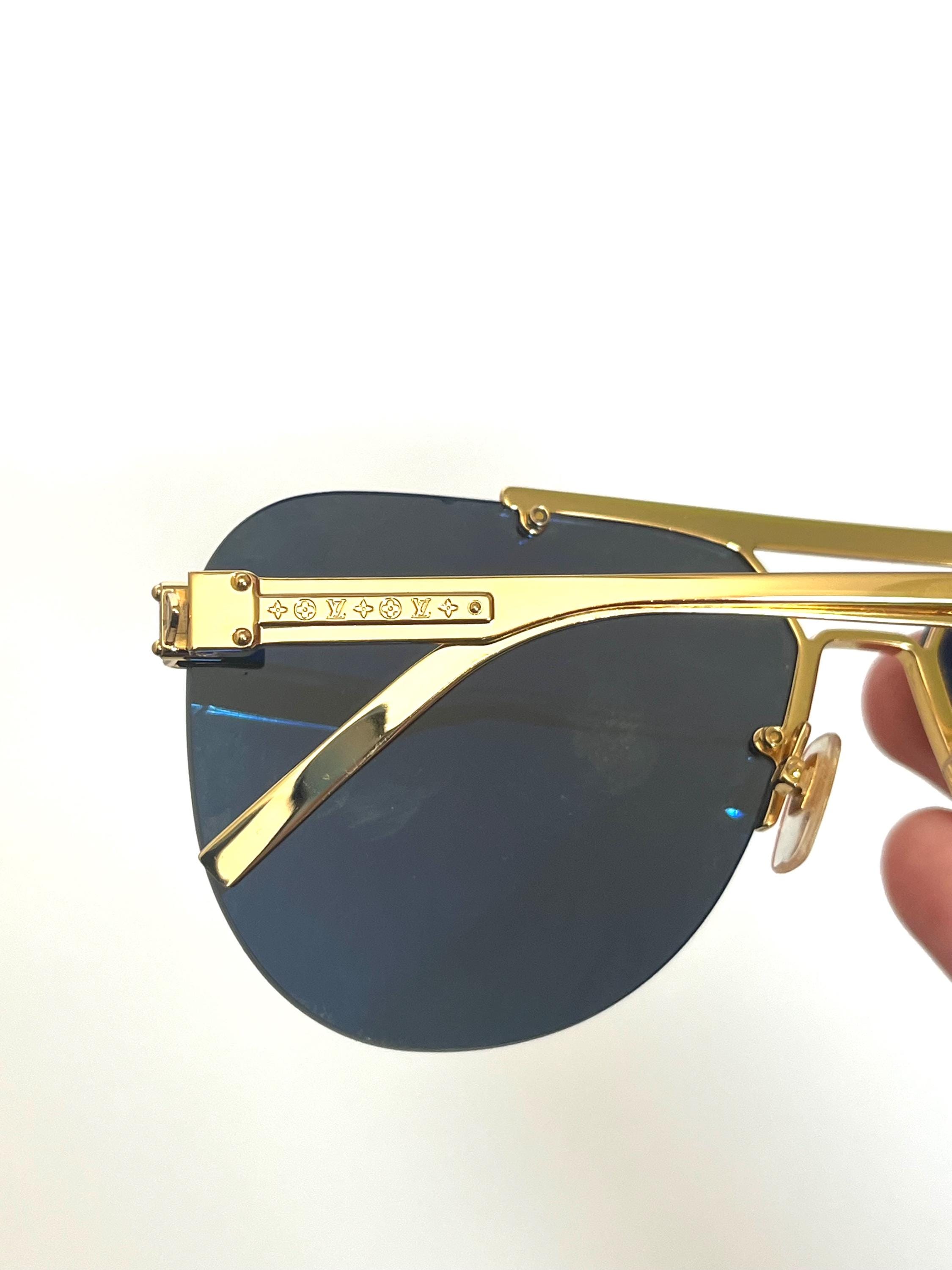 for Eyewear Gold ゴールドフレーム サングラス VUITTON LOUIS Men VUITTON LOUIS | 小物