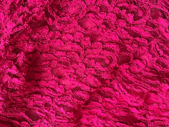 Hot Pink Robe, Vintage Robe, Lace Robe, Vintage L… - image 8