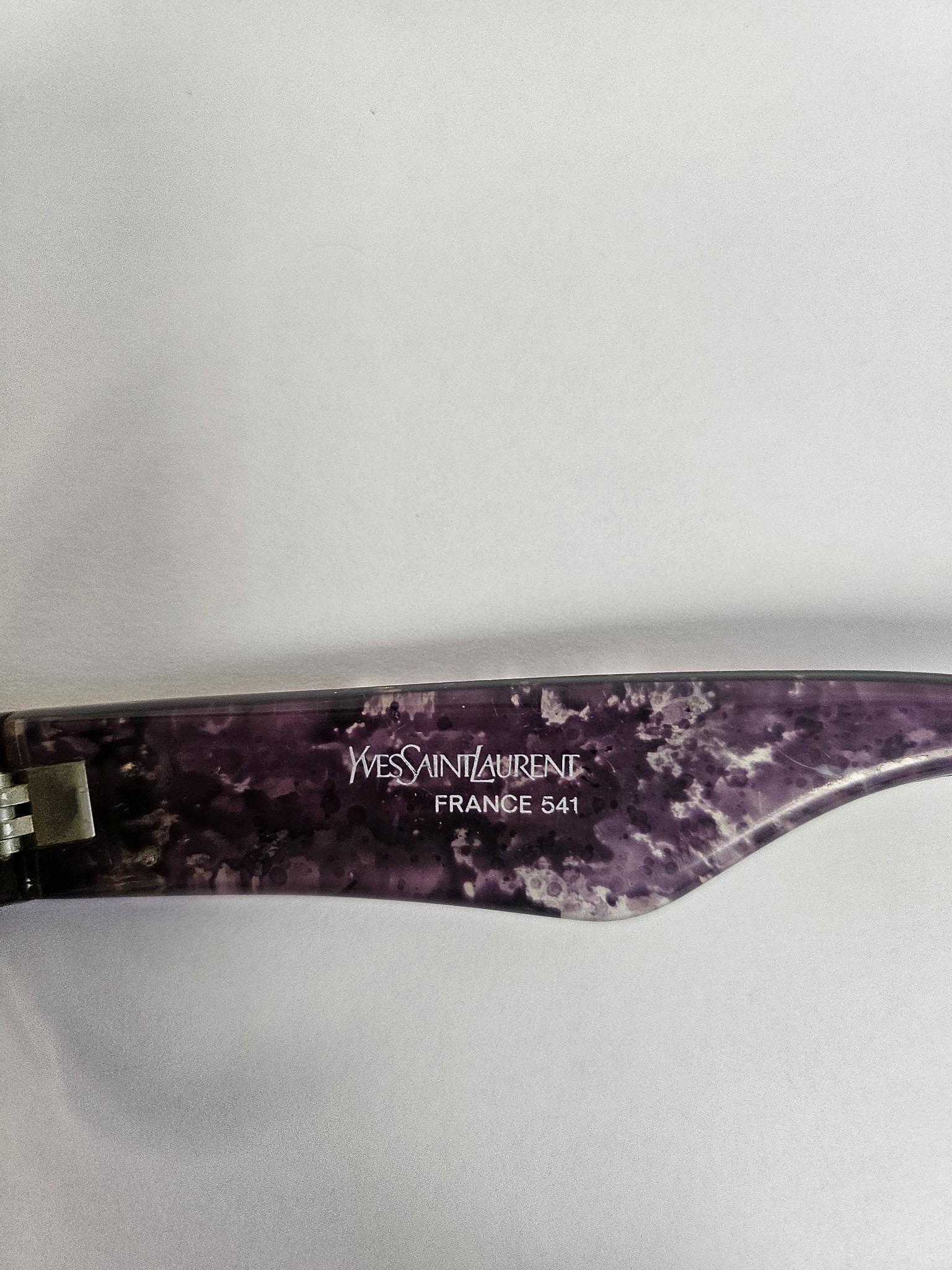希少な YSL サングラス、ヴィンテージ イヴ サンローラン パープル
