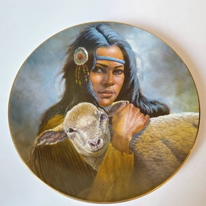 Gregory Perillo plate &quot;Tekakwitha&quot; 7244/7500 signed