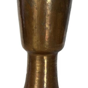 Vintage Copper Tumbler, Tall Copper Cup, Copper Goblet, Metal Cup, Metal Goblet, Decorative Cup, Copper Decor, Metal Tumbler, Wine Goblet image 7