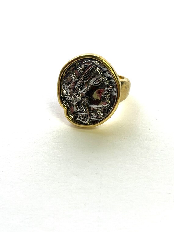 KENNETH LANE Ring, Vintage Greek Ring, Designer Go