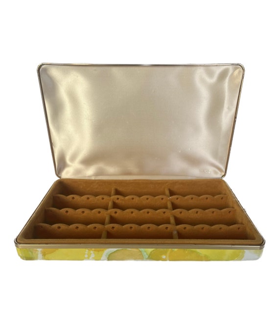 MELE Vintage Floral Jewelry Box, 70's Jewelry Box, Flower MELE Vintage Floral Jewelry Box, 70's Jewelry Box, Flower