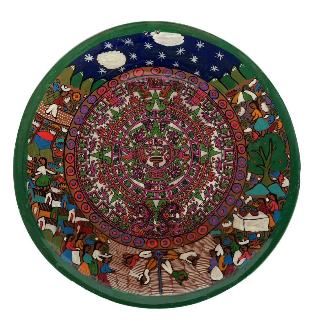 Assiette oiseau carrée orientale vintage Décoration murale Numérotée