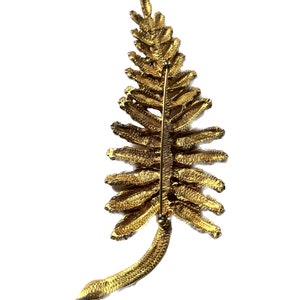 Vintage Golden Leaf Brooch, Golden Leaf Pin, Botanical Brooch, Vintage Pin, Fern Leaf Pin, Fern Leaf Brooch, Vintage Fern Brooch image 5