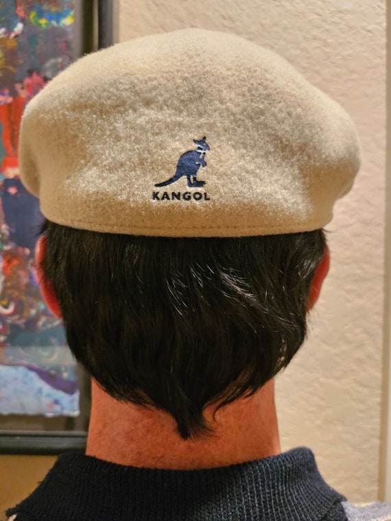 Kangol Cream Wool Cap, Newsboy Hat, Vintage Wool … - image 5