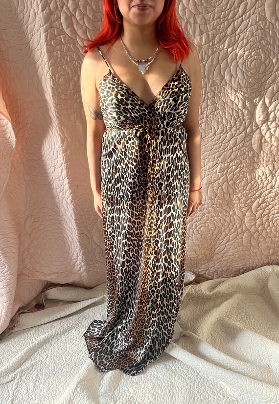 Vintage Cheetah Slip Dress, Vintage Lingerie, Anim