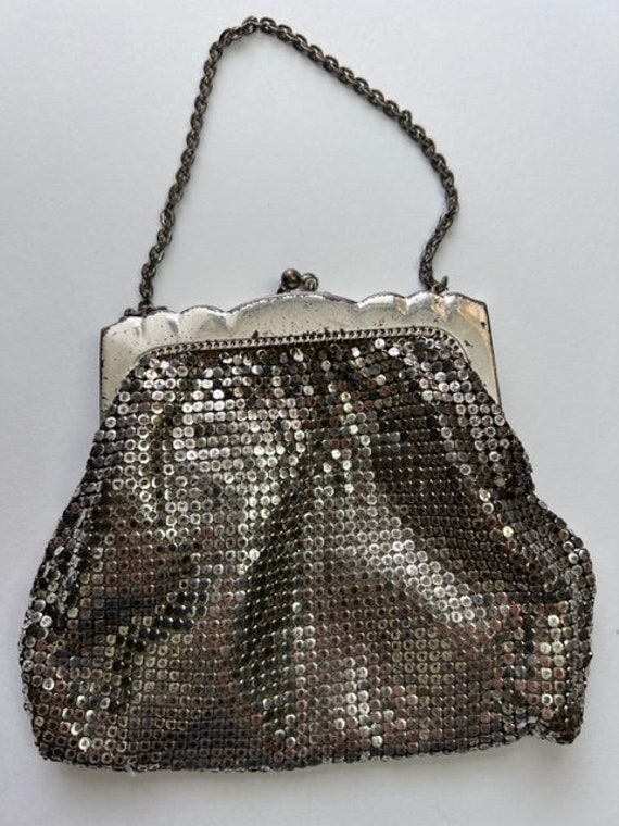 Whiting & Davis Mesh Purse, Vintage Purse, Silver 