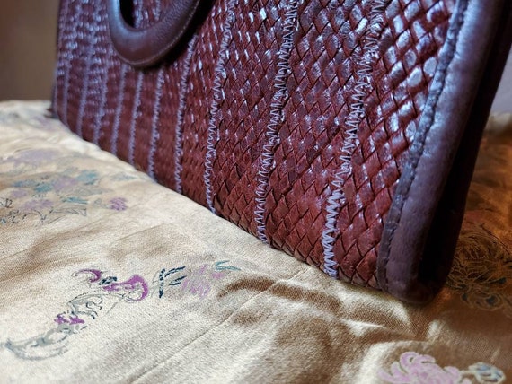 MORRIS MOSKOWITZ Handbag, Vintage Leather Purse, … - image 4