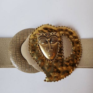 Vintage belt with multi brass deco by designer Amanda Alarcon-Hunter for Minx and Onyx image 7