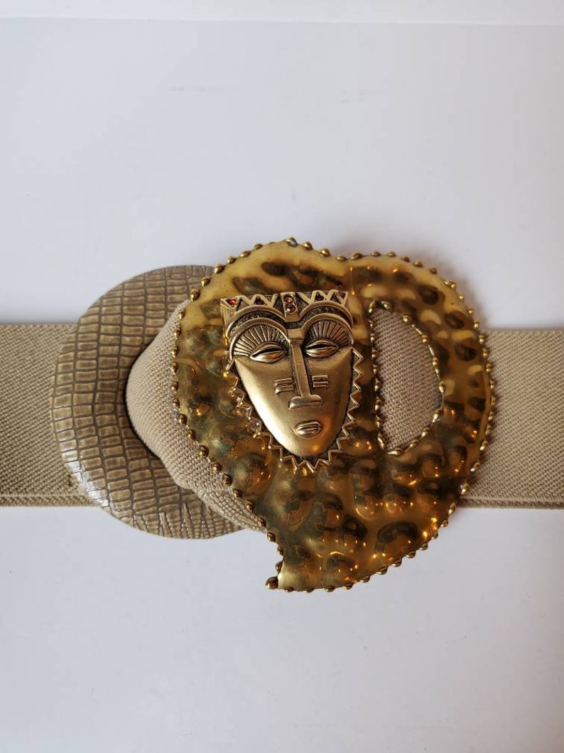 Vintage belt with multi brass deco by designer Amanda Alarcon-Hunter for Minx and Onyx image 7