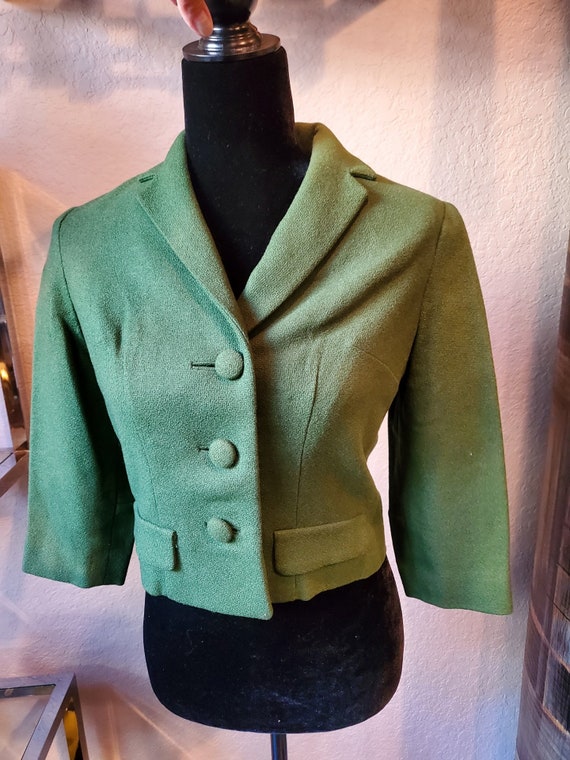 Vintage Blazer, Green Blazer, Blazer by Sharon Or… - image 2
