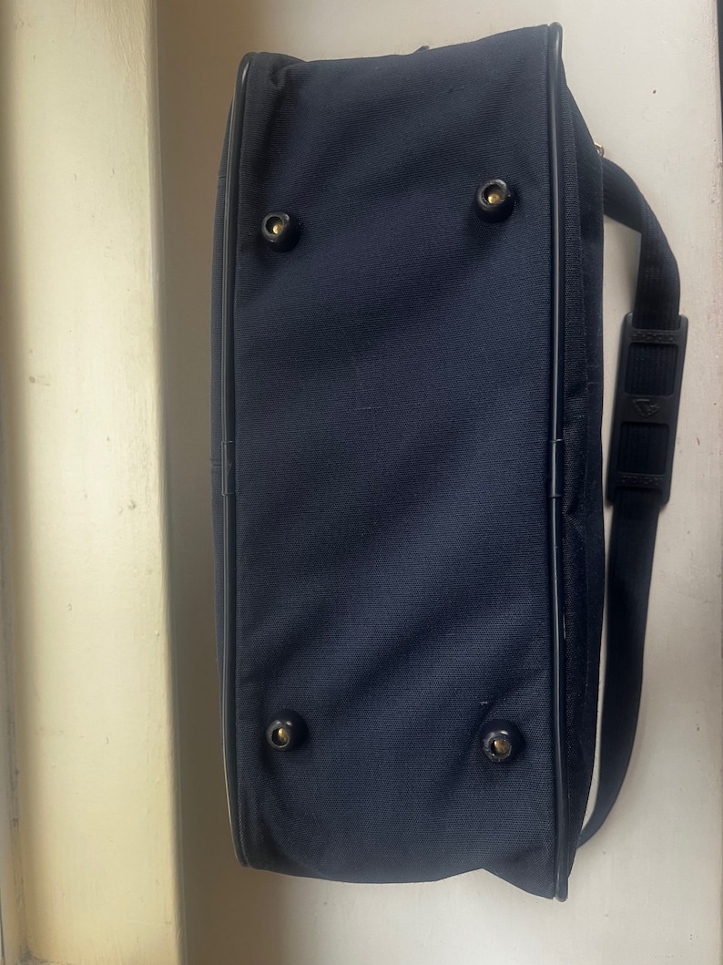 Jordache Tote, Vintage Travel Tote, Blue Travel Tote, Blue Travel Bag, Vintage Carry On, Carry On Bag by Jordache image 10