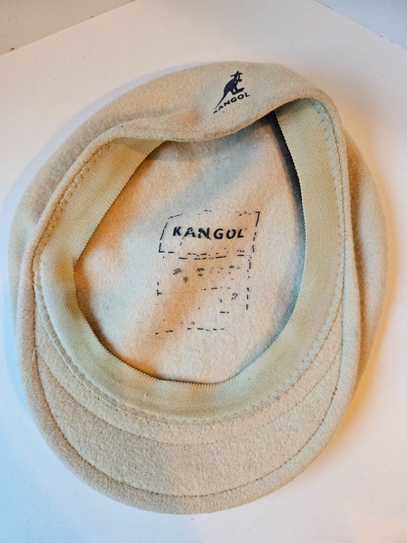 Kangol Cream Wool Cap, Newsboy Hat, Vintage Wool … - image 6