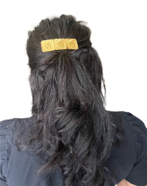 Anne Klein Vintage Hair Clip, Vintage Anne Klein, Gold Lion  display picture 1