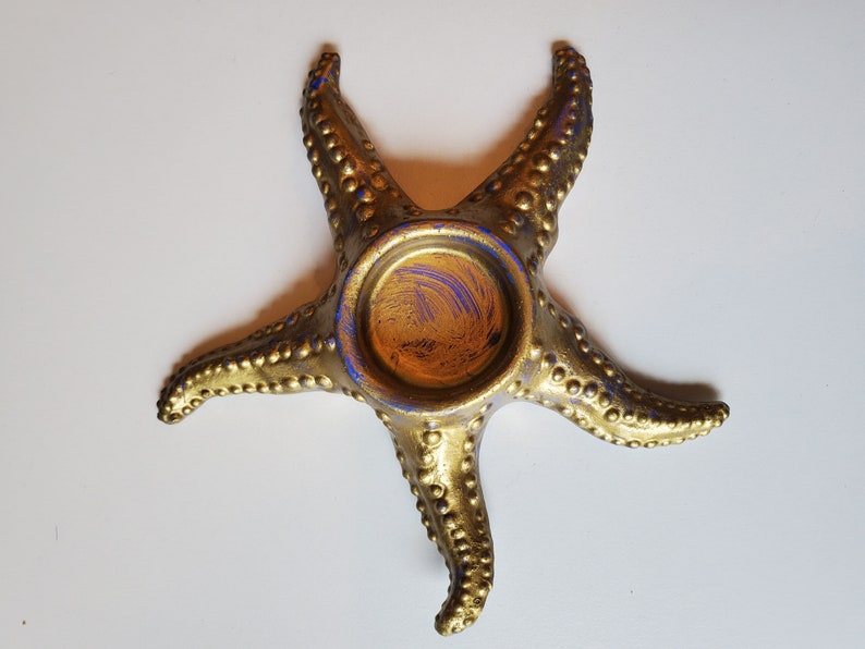 Starfish Candle Holder, Tealight Holders, Starfish Decor, Beach Decor, Starfish Tealight Holders, Gold Candle Holders, Gold Tealight Holders image 4