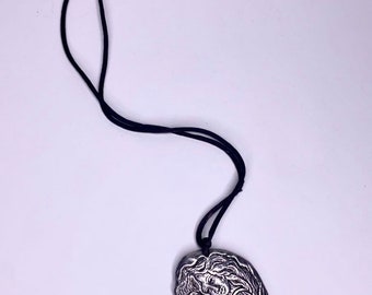 Mother and Child Pendant Necklace,  Pewter Necklace,  Mother and Girl Necklace, Mother's Day Gift, Mother and Baby Jewelry, Spiritual Gift