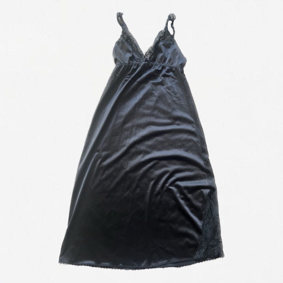 Maidenform Vintage Slip Dress, Black Slip Dress, … - image 4