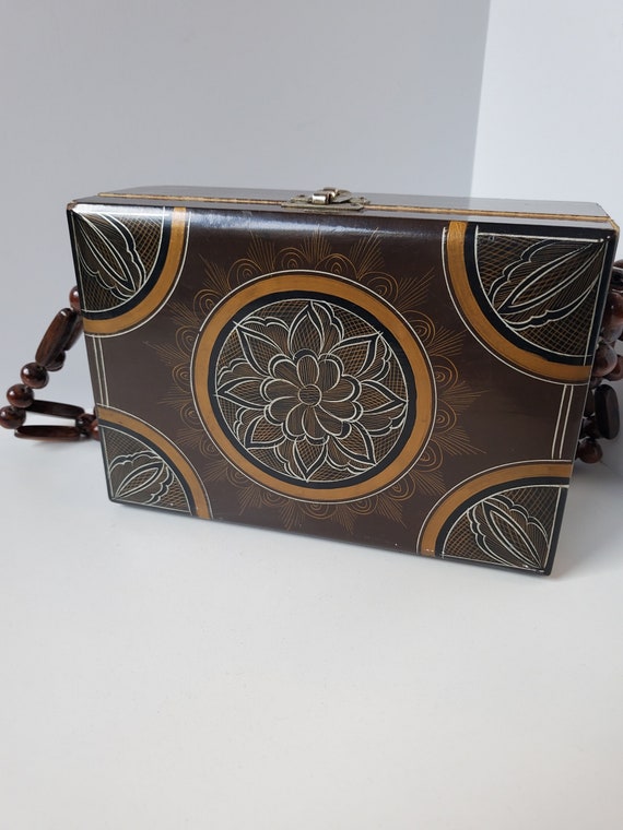 Floral Purse, Wooden Purse, Box Purse, Japanese P… - image 10