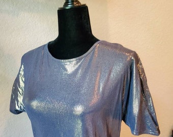 Gold Top, Shimmer Top, Vintage Top, top by CACHE, 1990's, Vintage Blouse, Shimmer Blouse, Glitter Blouse