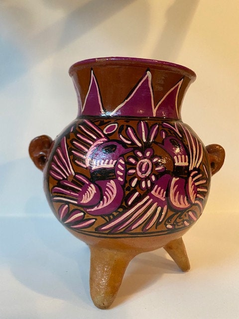 メキシコ陶器ヴィンテージ、釉薬陶器、民芸陶器、手描き陶器 メキシコ陶器ヴィンテージ、釉薬陶器、民芸陶器、手描き陶器