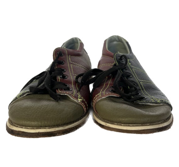 LINDS Bowling Shoes, Vintage Bowling Shoes, Green… - image 3