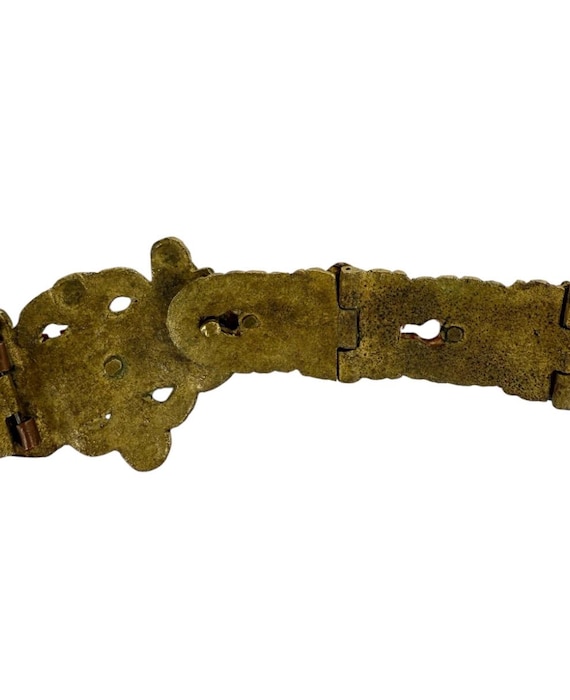 Antique Ottoman Brass Belt With Buckle, 19th Century Turkish  display picture 1