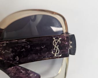 希少な YSL サングラス、ヴィンテージ イヴ サンローラン パープル