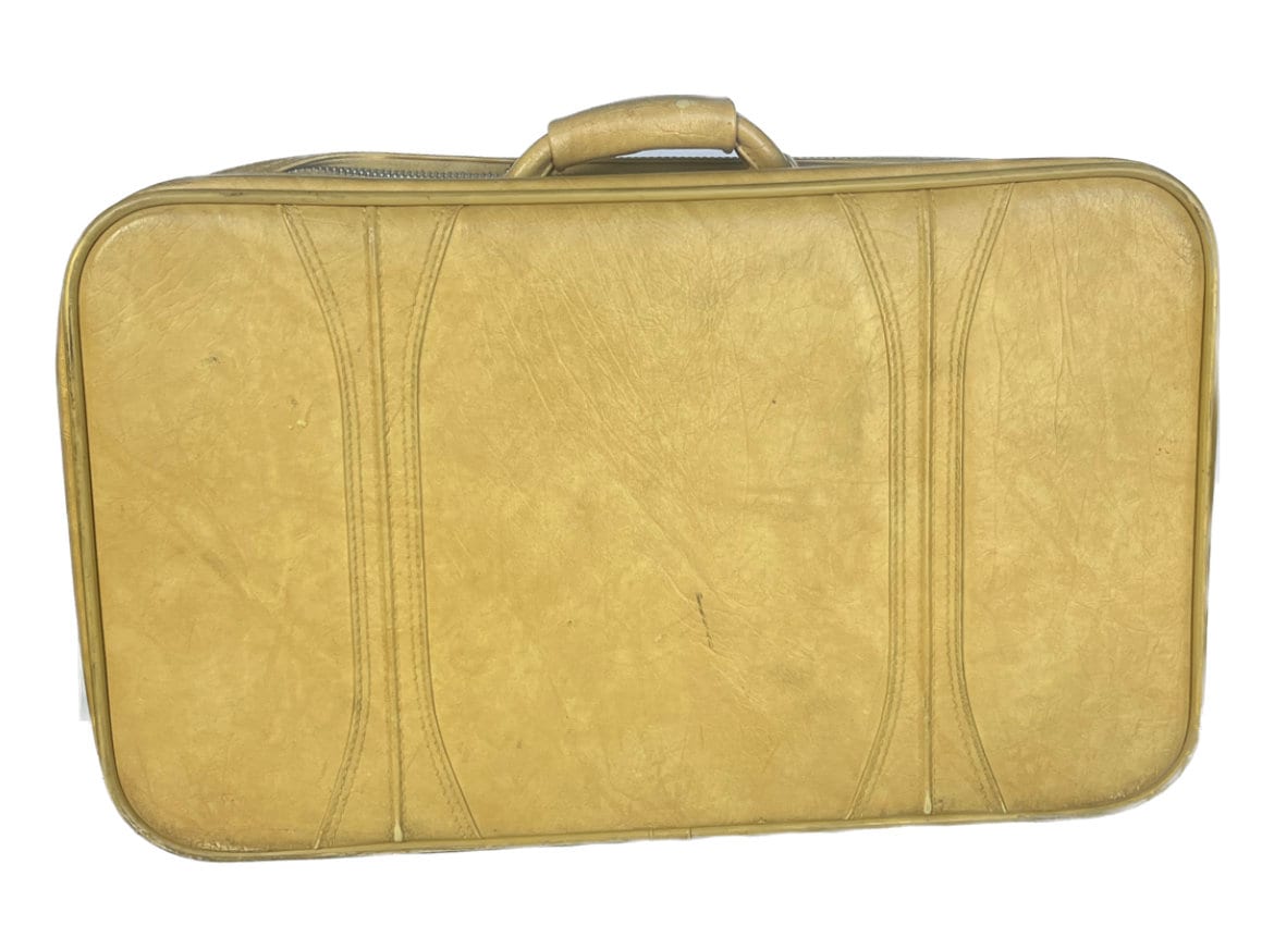 ESCORT American Touristor Luggage, Vintage Yellow Luggage, Retro