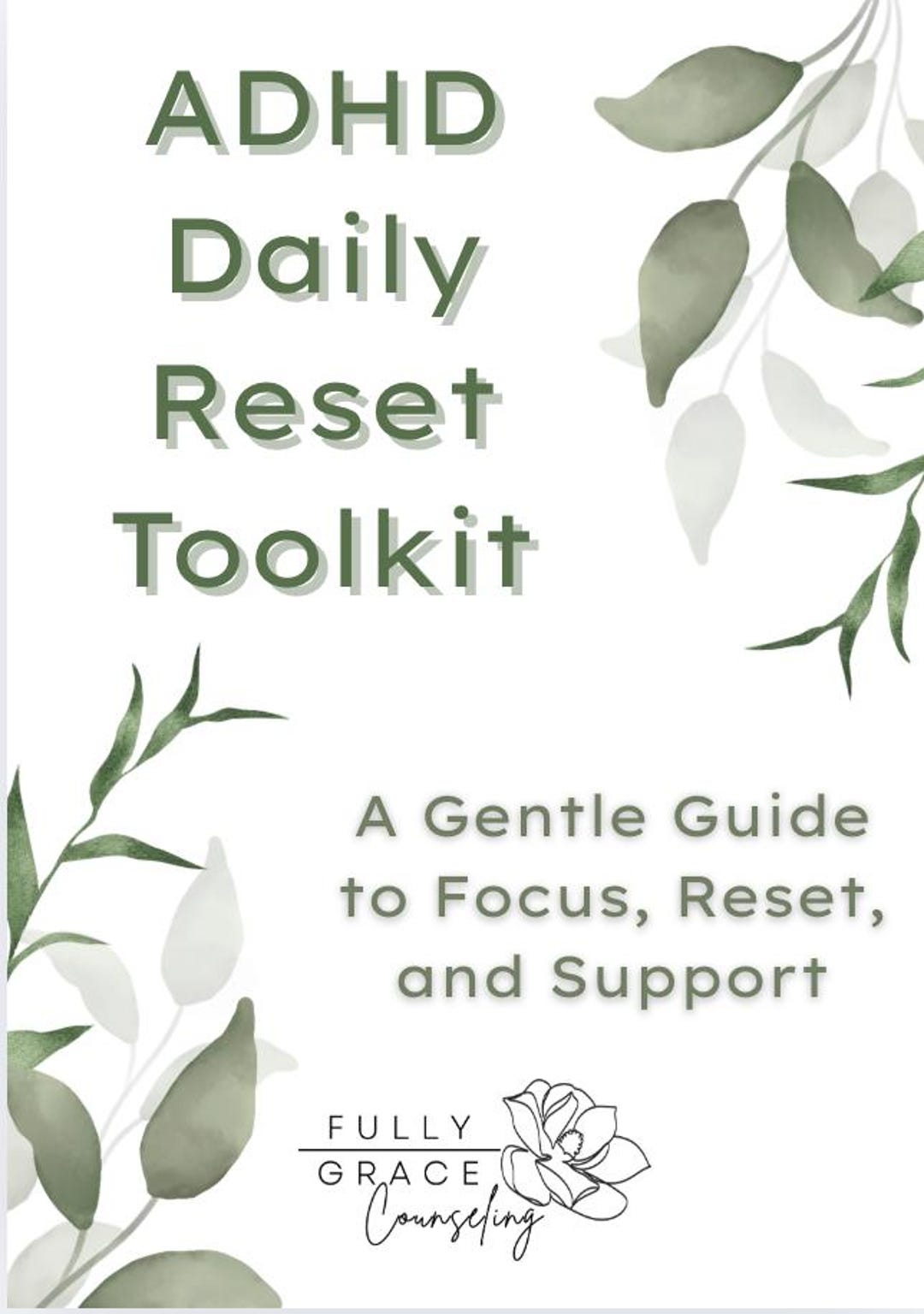 ADHD Daily Reset Toolkit | Executive Functioning Support (digital ...