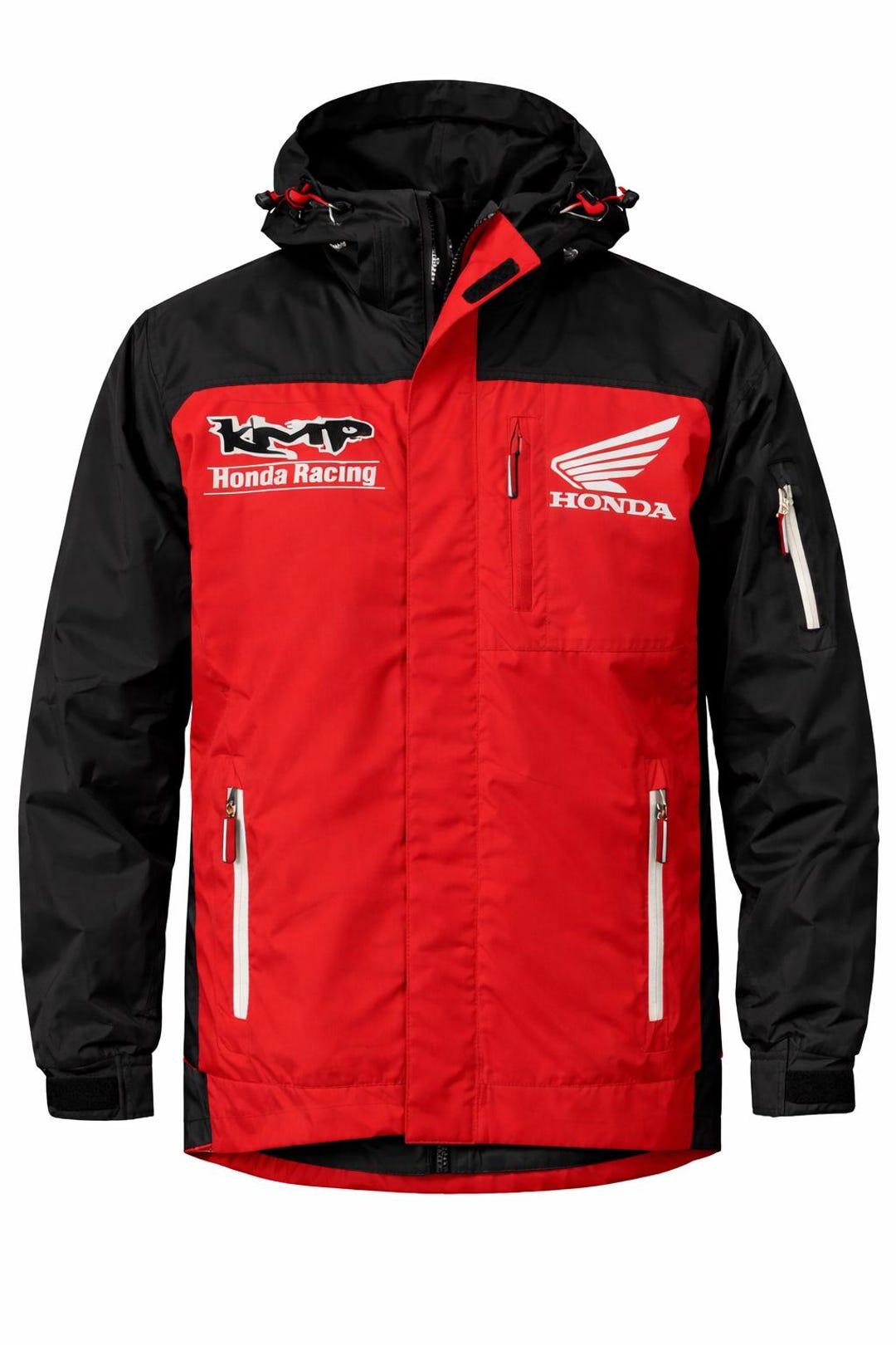 Honda Racing Team Style Jacket | Red Black Motorcycle Motorsport Jacket ...